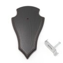 Trophäenschild Reh 1 Stück Spitz AF19x11 in dunkel + Montageklammer GTKv50.58-1+K