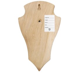 Trophäenschilder Reh 10 Stück Spitz AF19x11 in dunkel ohne Montageklammer GTKv50.58-10