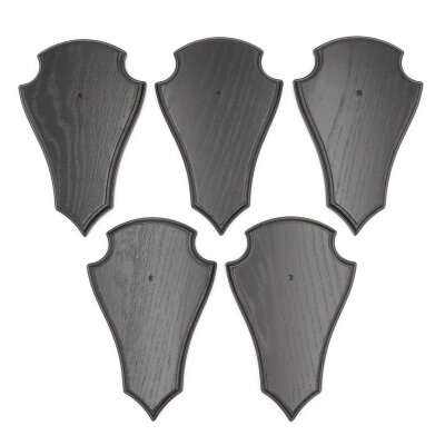 Trophäenschilder Reh 5 Stück Spitz AF19x11 in dunkel ohne Montageklammer GTKv50.58-5