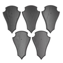 Trophäenschilder Reh 5 Stück Spitz AF19x11 in dunkel ohne Montageklammer GTKv50.58-5