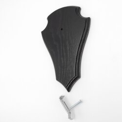 Trophäenschild Reh 1 Stück Spitz AF 21 cm x 13 cm Eiche dunkel + Montageklammer GTKv50.56-1+K