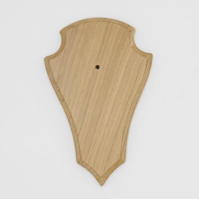 Trophäenschild Reh 1 Stück Spitz AF 21 cm x 13 cm Eiche hell ohne Montageklammer GTKv50.73-1