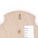 Trophäenschild Reh 1 Stück Spitz AF 21 cm x 13 cm Eiche hell ohne Montageklammer GTKv50.73-1