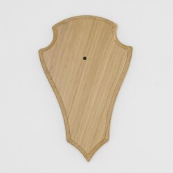 Trophäenschild Reh 1 Stück Spitz AF 21 cm x 13 cm Eiche hell ohne Montageklammer GTKv50.73-1