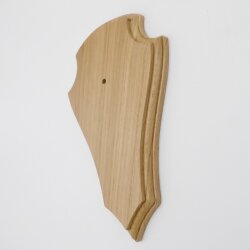 Trophäenschild Reh 1 Stück Spitz AF 21 cm x 13 cm Eiche hell ohne Montageklammer GTKv50.73-1