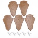 Trophäenschilder Reh 5 Stück Spitz AF 21 cm x...