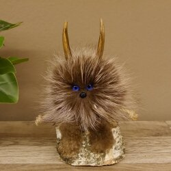 Wolpertinger Wolpi Mini Taxidermy Specimen Blue Eyes Height 23 cm 86.1.1.48