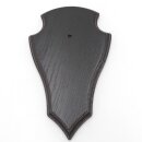 1 Stück Reh Trophäenschild Spitz klein Eiche dunkel AF 19 cm x 11 cm mit 1 Kieferfach