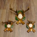 3 pièces de bois de chevreuil Chevreuil mâle...