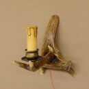 Wandlampe Geweih 1 flammig Rothirschstange Rehstange Stange Lampe Leuchte Wand