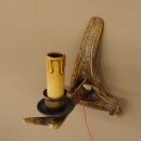 Wandlampe Geweih 1 flammig Rothirschstange Rehstange Stange Lampe Leuchte Wand