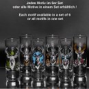 Schnapsgläser Set 6 Stk. mit Hirsch Design 2cl 4cl Geschenk 7 Varianten wählbar