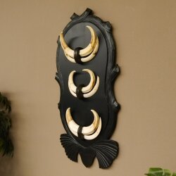 Arene di facocero, 3 paia di zanne, max. 14-19,9 cm, cinghiale, trofei africani, targhe