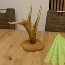 Pretzel stand Stand Fallow deer antler pole Deer Height 35 cm Deer pole