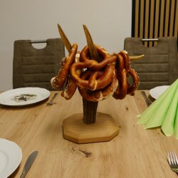Pretzel stand Stand Fallow deer antler pole Deer Height 35 cm Deer pole