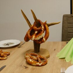 Pretzel stand Stand Fallow deer antler pole Deer Height 35 cm Deer pole