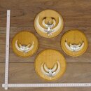 Keilerwaffen 4 er Set Wildschweinwaffen (Sus scrofa) L bis 15 cm Trophäe Keiler Gewaff Trophäenschild