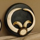 Boar trophies, set of 3 Wild boar trophies (Sus scrofa) L up to approx. 19 cm Boar trophy Trophy plaque