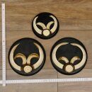 Boar trophies, set of 3 Wild boar trophies (Sus scrofa) L up to approx. 19 cm Boar trophy Trophy plaque