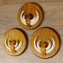 Keilerwaffen 3 er Set Wildschweinwaffen (Sus scrofa) L bis 13,8 cm Trophäe Keiler Gewaff Trophäenschild