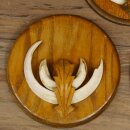 Keilerwaffen 3 er Set Wildschweinwaffen (Sus scrofa) L bis 13,8 cm Trophäe Keiler Gewaff Trophäenschild