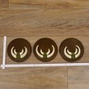 Keilerwaffen 3 er Set Wildschweinwaffen (Sus scrofa) Trophäe Keiler Gewaff Trophäenschild
