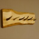 Geweih Garderobe mit 7 Haken aus Hirschspitzen auf Holzbrett Wandgarderobe Unikat 27.8.109