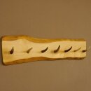 Geweih Garderobe mit 7 Haken aus Hirschspitzen auf Holzbrett Wandgarderobe Unikat 27.8.109