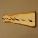 Geweih Garderobe mit 7 Haken aus Hirschspitzen auf Holzbrett Wandgarderobe Unikat 27.8.109