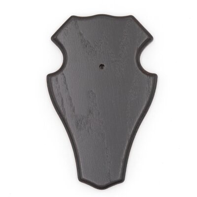 1 piece deer buck trophy plaque with 1 pine compartment in dark oak