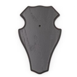 1 piece deer buck trophy plaque with 1 pine compartment in dark oak