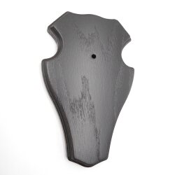 1 piece deer buck trophy plaque with 1 pine compartment in dark oak