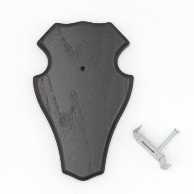 1 pieza placa trofeo ciervo macho placa 1x KF oscuro 1 pieza abrazadera para cuernos