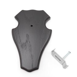 1 pieza placa trofeo ciervo macho placa 1x KF oscuro 1 pieza abrazadera para cuernos