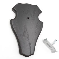 1 pieza placa trofeo ciervo macho placa 1x KF oscuro 1 pieza abrazadera para cuernos