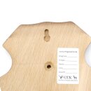 1 piece deer buck trophy plaque, large, with 1 jaw compartment, dark oak AF 21 x 13 cm