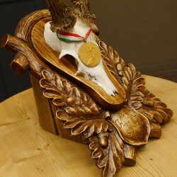 Rehgeweih Medaillenklasse Gold 520 g CIC 143,65 IP HL bis 28,3 cm hochkapitaler Bock Reh Geweih Gehörn