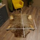 Tapis en peau de gnou rayé Blue Wildebeest Afrique...