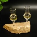 Schnapsanbieter 2 Stück kleine Gläser mit Stiel auf Wurzel Steckglas Set Schnaps Geschenk Neu 27.60.1.88