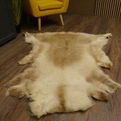Rentier Ren Fell Vorleger Rentierfell Deko Tier Teppich Länge 147 cm