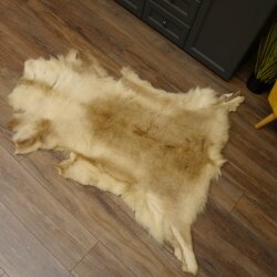 Rentier Ren Fell Vorleger Rentierfell Deko Tier Teppich Länge 147 cm