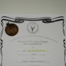 Hartebeest koe antilope HL 51 cm met onderscheiding bronzen decoratieve medaille opgezette kop koe antilope hoofd Afrika