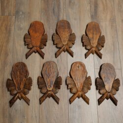 Trophäenschilder 7 Stück Gams Schilder gebrauchte Schild AF: 20 x 10 cm für ganze Nase