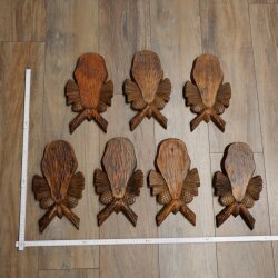 Trophäenschilder 7 Stück Gams Schilder gebrauchte Schild AF: 20 x 10 cm für ganze Nase