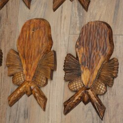 Trophäenschilder 7 Stück Gams Schilder gebrauchte Schild AF: 20 x 10 cm für ganze Nase