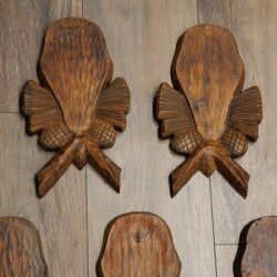 Trophäenschilder 7 Stück Gams Schilder gebrauchte Schild AF: 20 x 10 cm für ganze Nase