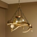 Deckenlampe Lampe Deckenleuchte 4x Sikahirschstange Stangen Leuchte 1 - flammig Lampenschirm