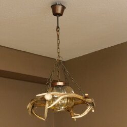 Deckenlampe Lampe Deckenleuchte 4x Sikahirschstange Stangen Leuchte 1 - flammig Lampenschirm