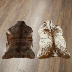 Goatskins (2 pieces) Goat Skins Goat Fur Rug Animal Fur Decoration