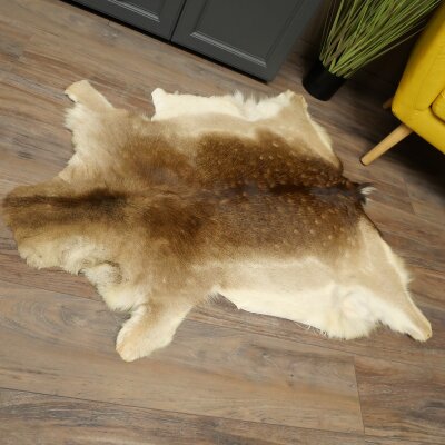 Damhertenvacht Damhertenvacht Hertenvacht Vloerkleed Tapijt Decoratie Lengte 112 cm 87.3.38